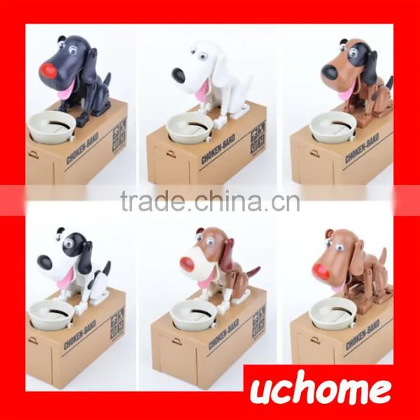 UCHOME Hot Selling Christmas Gift Plastic Carton Eating Dog Coin Bank photo-6