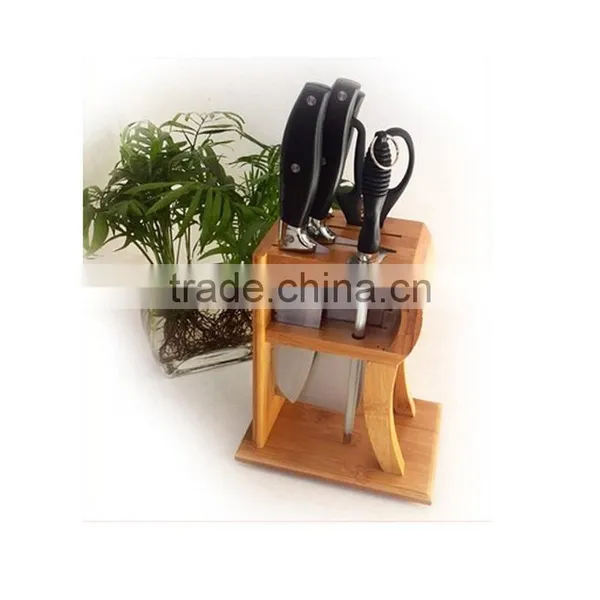 Aonong Customizable Bamboo Knife Storage Block/Knifves Holder /Rack photo-3