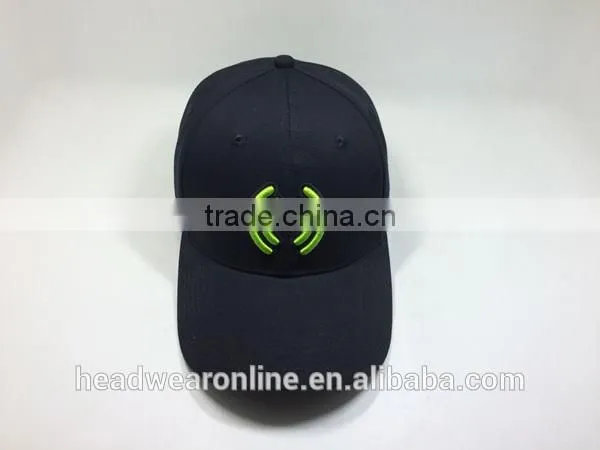100% Cotton Black Baseball Cap for Custom Your Embroidery Logo photo-4