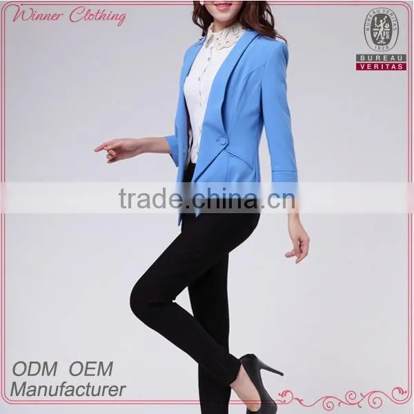 High Fashion Good Quality Factory Direct Work Ladies Office Uniform Design