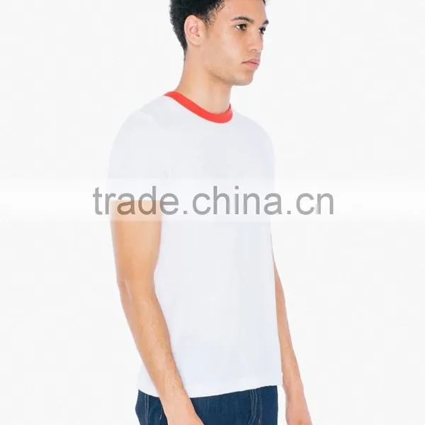 Latest Fashion Young Man Ringer Tee Cotton Ringer Tee Design for Man photo-4