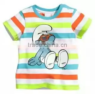 Wholesale Fashion Clothing Boys Clothes Strip CartoonT-Shirts photo-4