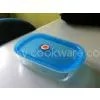 Colorful Airtight Pyrex Glass Containers With Lids For Food Storage 400ml
