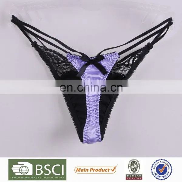 Security Payment Classical Cute Black Bowknot Cheap Thongs Stock photo-3