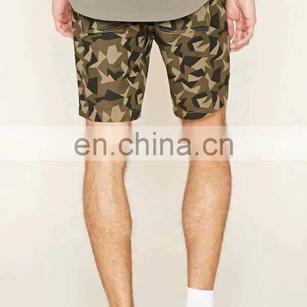 China Wholesale Custom Mens Casual Print Cotton Shorts photo-3