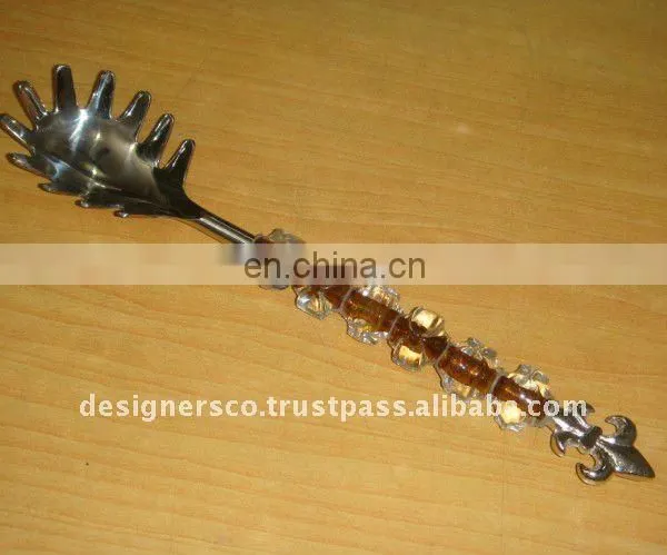 Beaded Stainless Steel Spaghetti Server