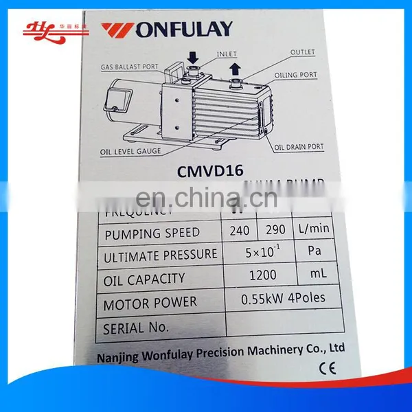 Chemically Etched Stainless Steel Nameplate for Machine photo-4