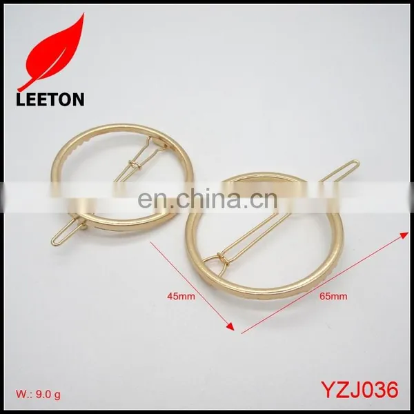 Factory Supply Fancy Metal Round Hair Clip for Women photo-4