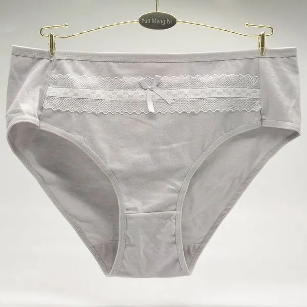 Yun Meng Ni Sexy Underwear Big Size XXL XXXL XXXXL Ladies Briefs Soft Cotton Women's Panties photo-4