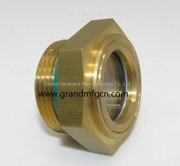 Brass Oil Level Glass Sights for Pumps BSP Pipe Thread 3/4 Inch photo-4