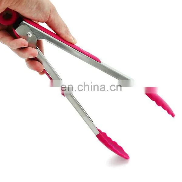 Heat Resistant Kitchenware BBQ Silicone Tongs for Cooking photo-3