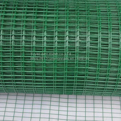 Green Color 1/2 Pvc Coated Welded Wire Mesh photo-3
