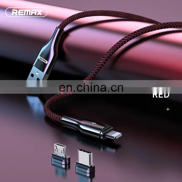 Remax RC-158 Two-color Braided Zinc Alloy Shell Mobile Phone Fast Charging Cable Fast Data Magnetic Charging Cable photo-6