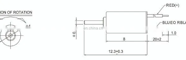 MBI0408 0410 0412 DC Coreless Micro Motor 3V 9000rpm Length for Helicopter and Timer photo-5