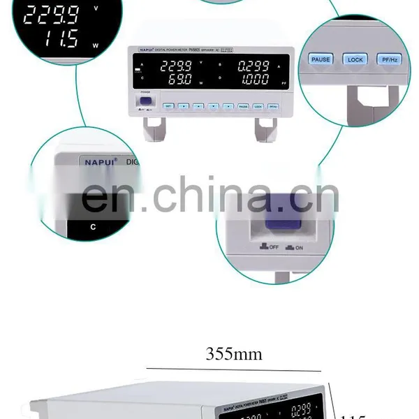 0.5 Class Digital Power Meter RS232 RS485 Communication Electrical Parameters Analyser photo-5