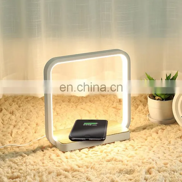 Modern Touch Sensor Table Lamps Led Desk Lamp With Wireless Charger photo-2