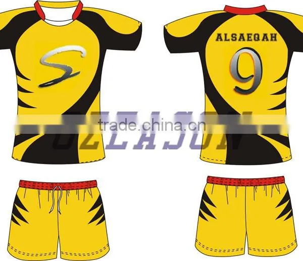 100% Polyester Sublimation Pattern Promotional Rugby Practice Jersey in Cheap Price photo-4