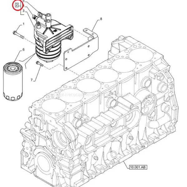 FPT IVECO CASE Cursor11 EURO 6 F3GFE613A B001 5801863562/5801690111 Fuel Oil Filter 5801611951 photo-3