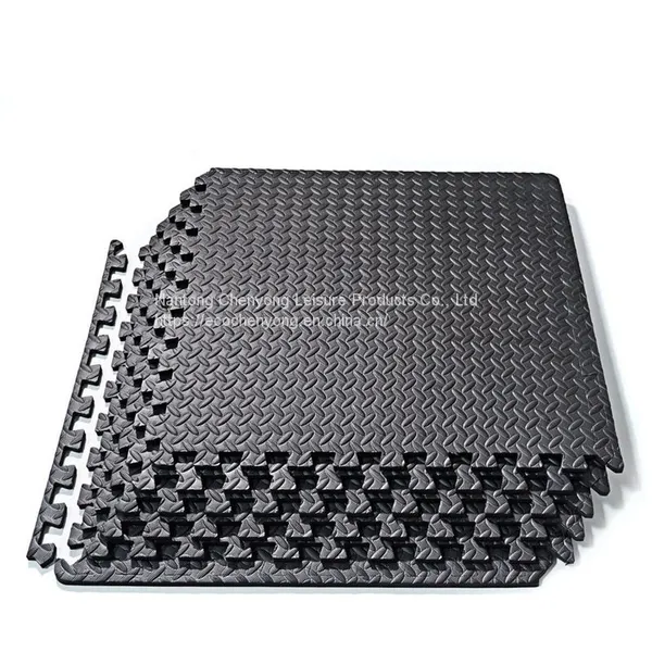 INTERLOCKING EVA FOAM MATS TILES ECO EVA FLOOR MAT GARAGE FLOOR MAT EVA PUZZLE MAT1.2CM THICK WITH BORDER