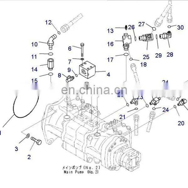 PC1250-8 Excavator Main Pump PC1250LC-8 Hydraulic Pump 708-2L-00690 photo-3