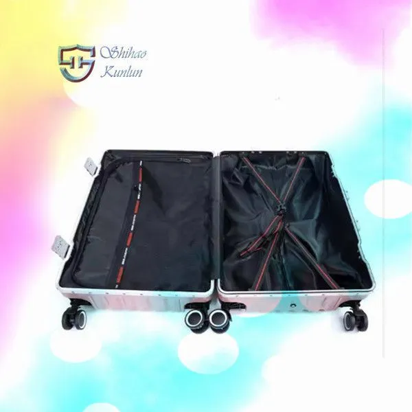 ​ Wholesale Waterproof Travel Luggage ABS Material Suitcase Wide Trolley Luggage Box Set for Outdoor A photo-3