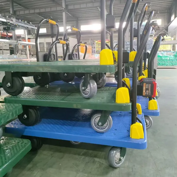 Electric Handcart Smart Remote Control Flatbed Truck