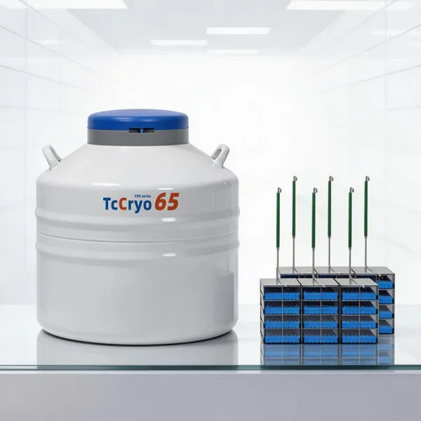 Congo 65L Laboratory Medical Nitrogen Tank TcCryo Canister of Liquid Nitrogen