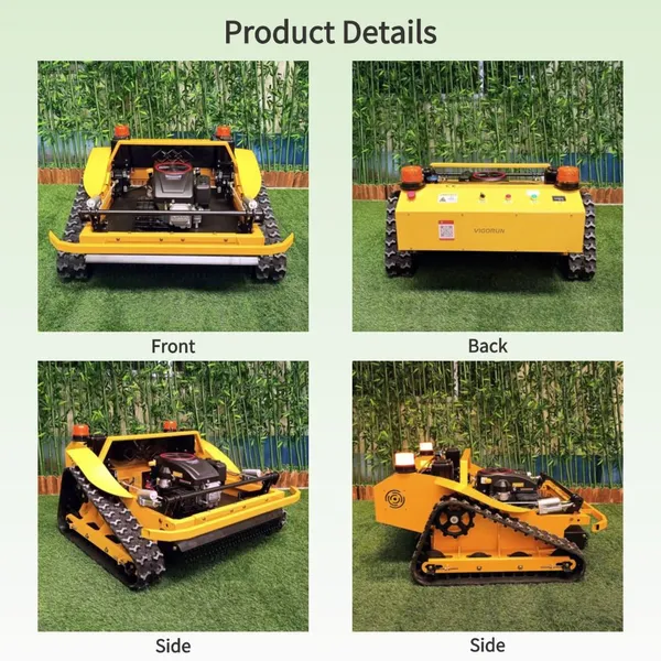 Remote Control Tracked Hillside Mower 800mm Cutting Width 60 Degree Slope Flail Type for Steep Terrain Vegetation photo-2
