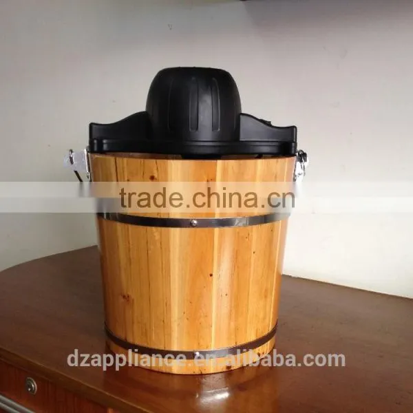 Wooden Bucket, Ice Cream Maker, Ice Cream Machine