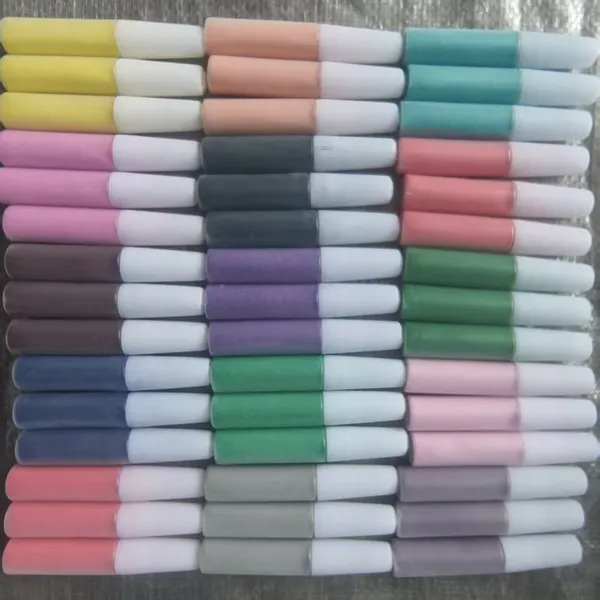 Baked Colored Sand is Packed in 10-gram Crayon Bottles and 50-gram Funnel Bottles. They Are Used for Sand Painting. photo-2