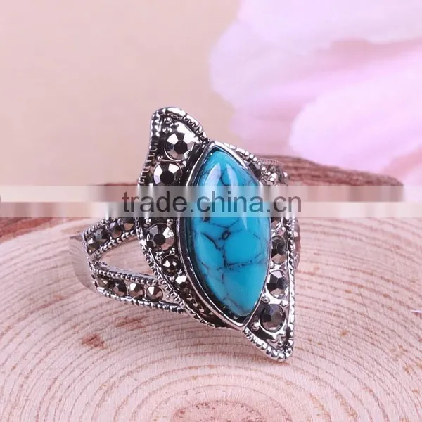 Fashion Silver Snake Ring With Big Red Accessory for Women photo-6
