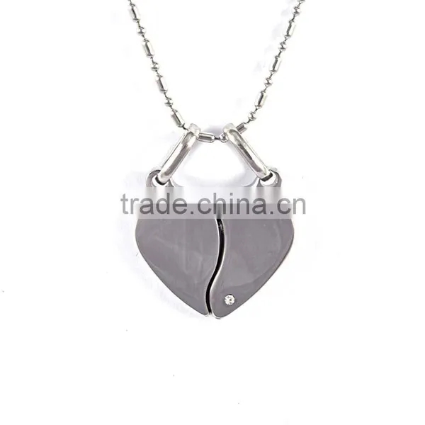 Most Popular Products Fancy Pendant Designs For Girls Couple Heart Pendant photo-2