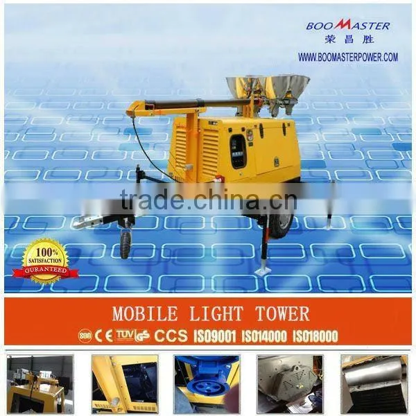 Kubota Engine Mobile Light Tower With 4 x 1000w Lamps Quality Choice photo-2