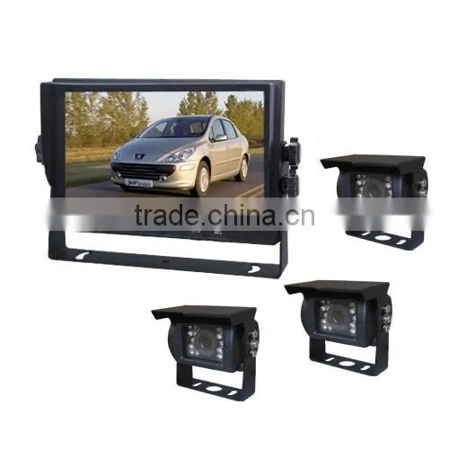 Wired CCD Senser Truck Mounted Night Vision Reverse Camera With Monitor