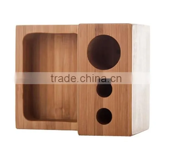 Personalized Bamboo Desk Accessories, Bamboo Pen Pot photo-5