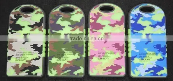 Wholesale Portable Camoflage Waterproof Mobile Solar Power Bank photo-3