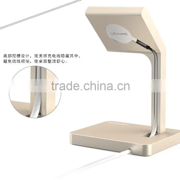 Original USAMS Aluminum Metal Charging Stand Holder Rechargeable Bracket For 42MM Apple Watch MT-3917 photo-5