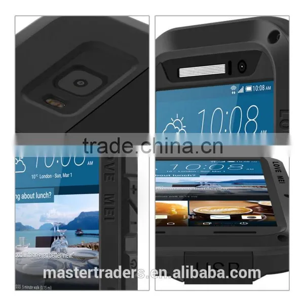 Original LOVE MEI Powerful Metal Waterproof Dirtproof Shockproof Protective Case For HTC One M9 MT-3529 photo-6