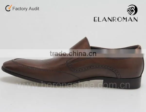 Pointed Toe Leather Men Shoe photo-5