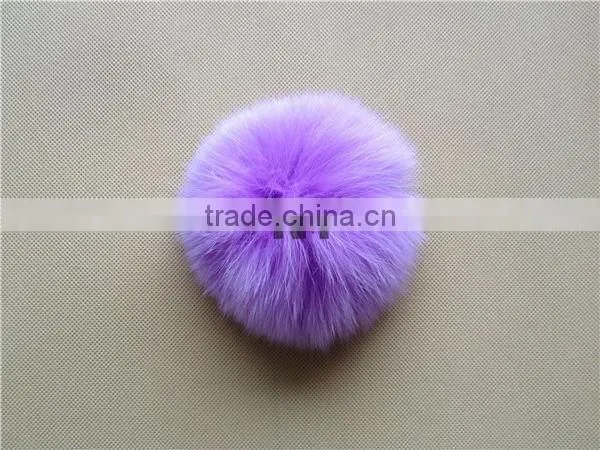 Colorful Dyed Fox Fur Ball on Sale photo-2