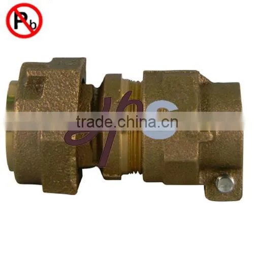 NSF61 Approved Lead Free Brass Water Meter Coupling Manufacturer photo-3