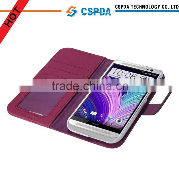 High Quality Wallet With Standing Function pu Leather Case for Htc One2 One m8 photo-2