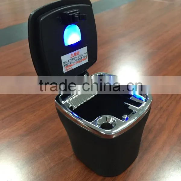Portable Mini Car Ashtray With LED for Dashboard and Drink Holder photo-2