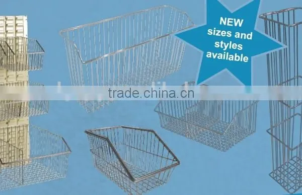 Small Metal Baskets for Hospital/Chrome Wire Baskets/Wall Pannel Baskets photo-6