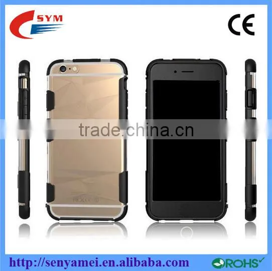 TPU+PC Hybird Transparent Case for Iphone 6 4.7inch Covers