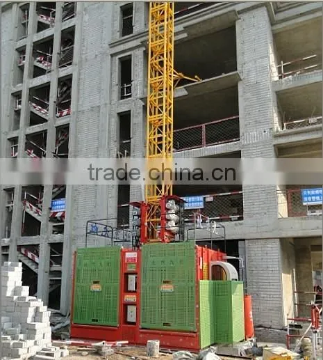High Quality SS100/100 Rack and Pinion Material Hoist,Building Lift for Lifting Materials photo-5