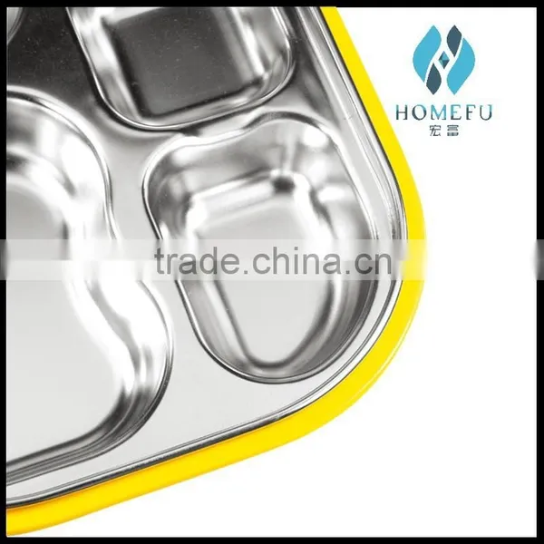 Stainless Steel Square Insulated Food Packaging Lunch Box With pp Plastic Cover for Children Quality Choice photo-5