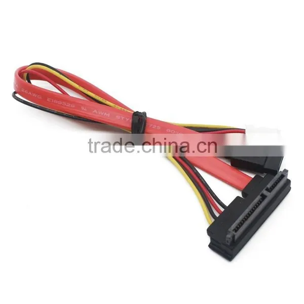 Manufacture 90 Degree 7 15 Pin SATA Cable to 7 Pin Mobil HDD & 4 Pin Power Cable photo-4