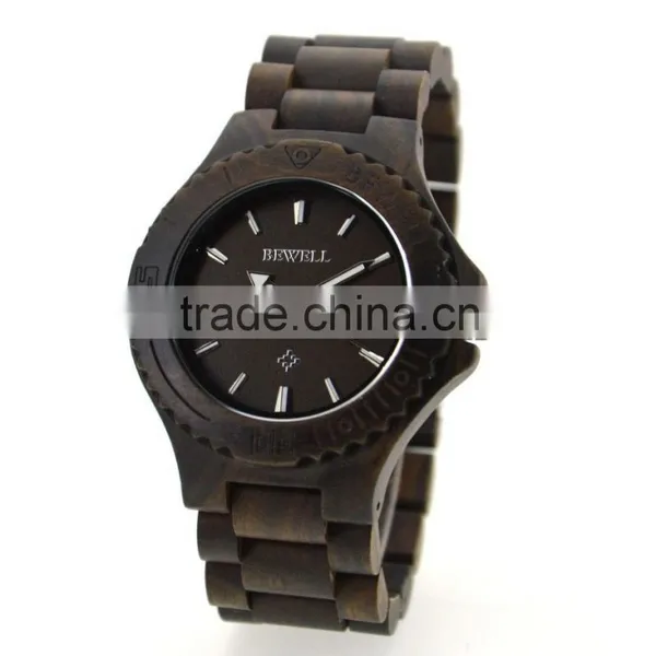 Hot Sale Factory Price BEWELL Wooden Watch ,high Quality With Japan Movment photo-3