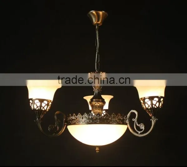 Large Bronze Chandelier Coozen Wrought Iron Retro Rustic Lighting Fixture photo-5